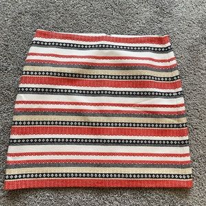 LOFT Striped Mini Pencil Skirt - size 14 - NWT